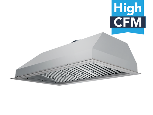 36 Inch 900 CFM Range Hood Insert stainless steel built-in ventilation unit with double blower and LED lights