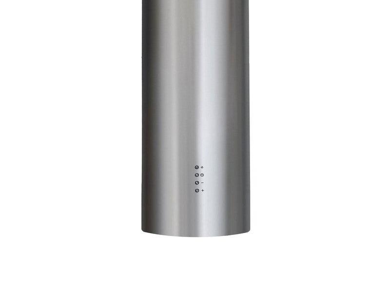Modern Cylinder Round Island Range Hood Victory SV400J with adjustable sliding cylinders and 600CFM blower
