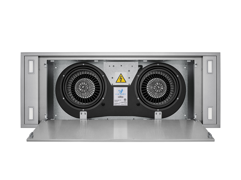 900 CFM Powerful Flush Ceiling Mount Range Hood - VICTORY Horizon