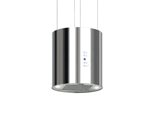 Victory Jupiter ductless range hood island mount with charcoal filters and LED lights
