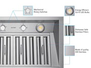Range Hood Insert 42" victory range hoods model Q2