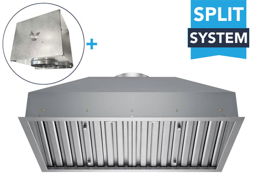 Victory Q5 30 inch range hood insert with stainless steel baffle filters and remote blower for quiet and efficient ventilation