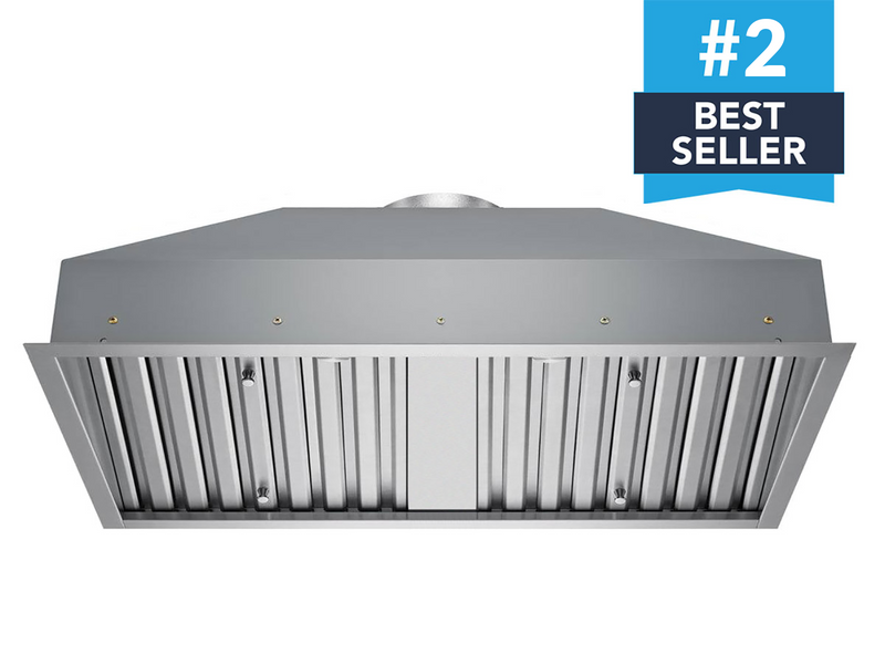 36 Inch 750 CFM Range Hood Insert VICTORY Q5 stainless steel with LED lights and efficient blower