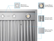 range hood insert 30 inches wide with 600 cfm