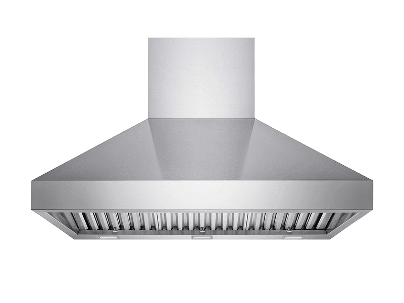 Victory TwisterMAX 42 Inch Wall Mount Range Hood with stainless steel chimney and baffle filters